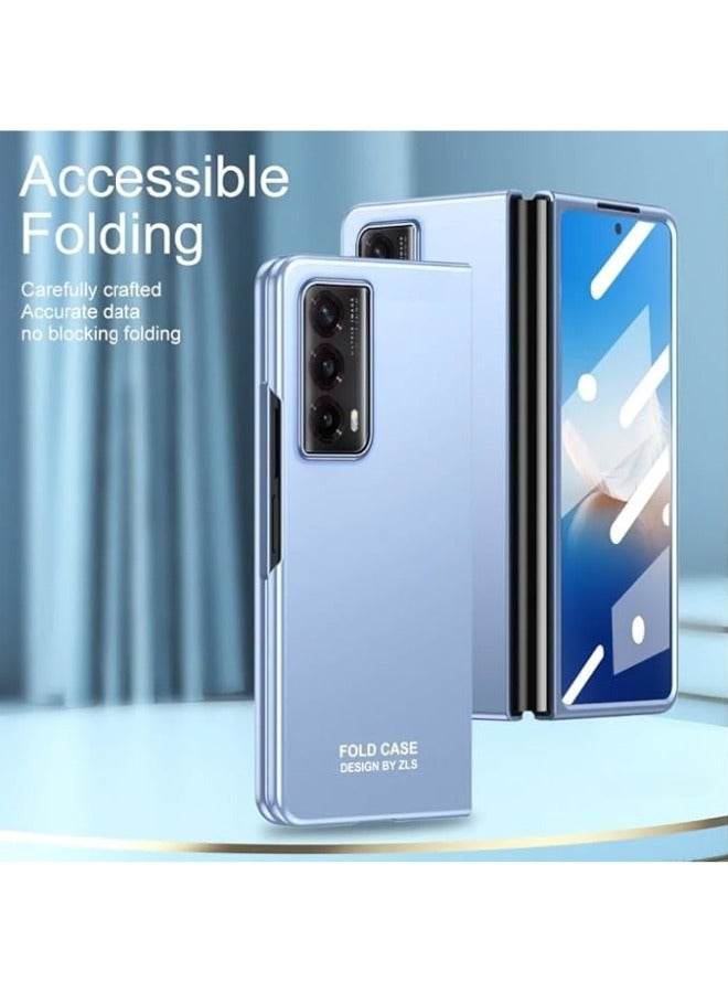 Compatible with Honor Magic V2 Phone Case, Ultra-thin Electroplated Case, High-definition Screen Protector + Case + Pen, All-inclusive Anti-drop Protection - Image 2